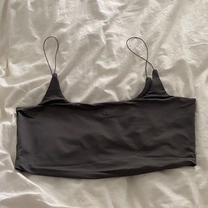 Meshki skinny strap crop tank